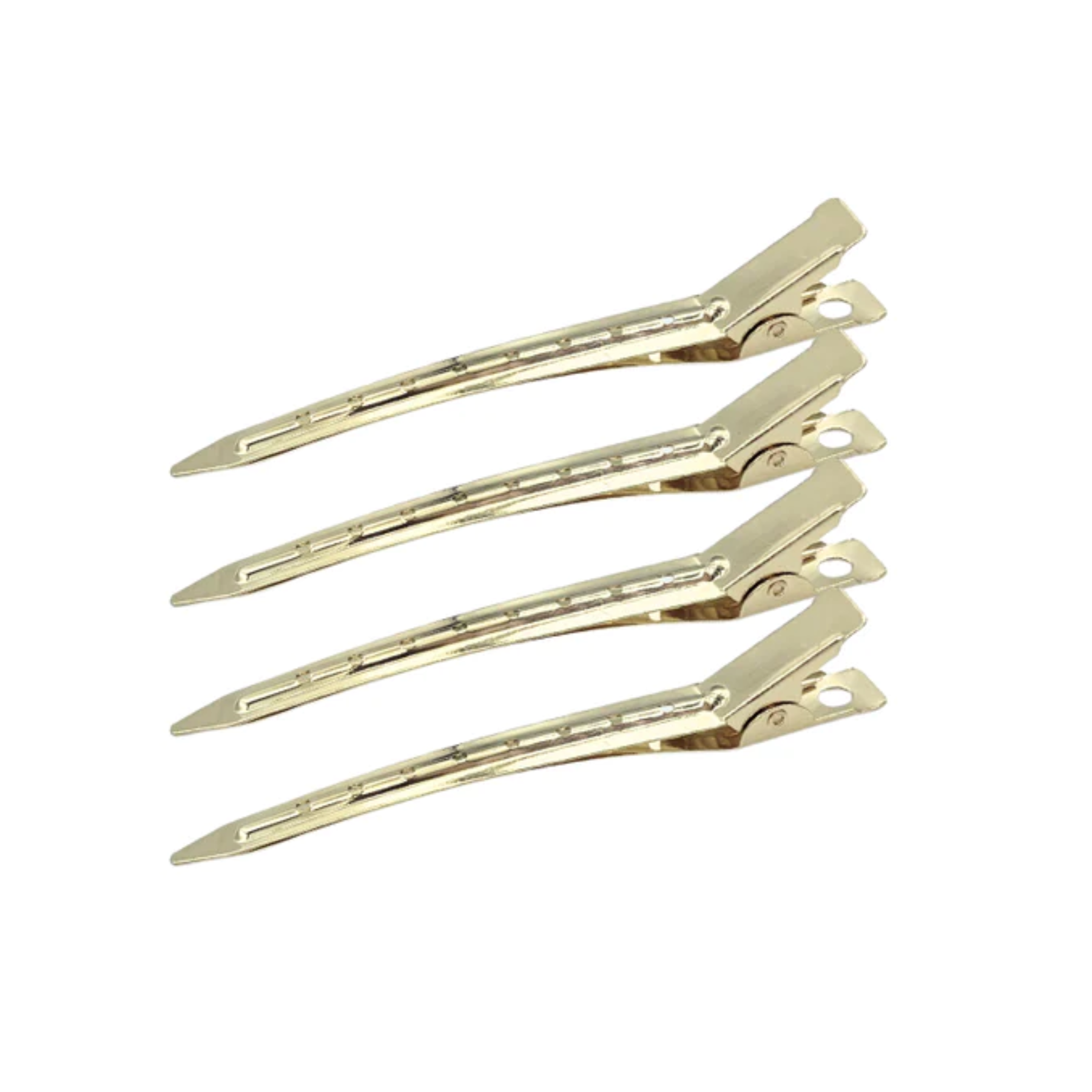 Gold Duck Bill Clips (4)