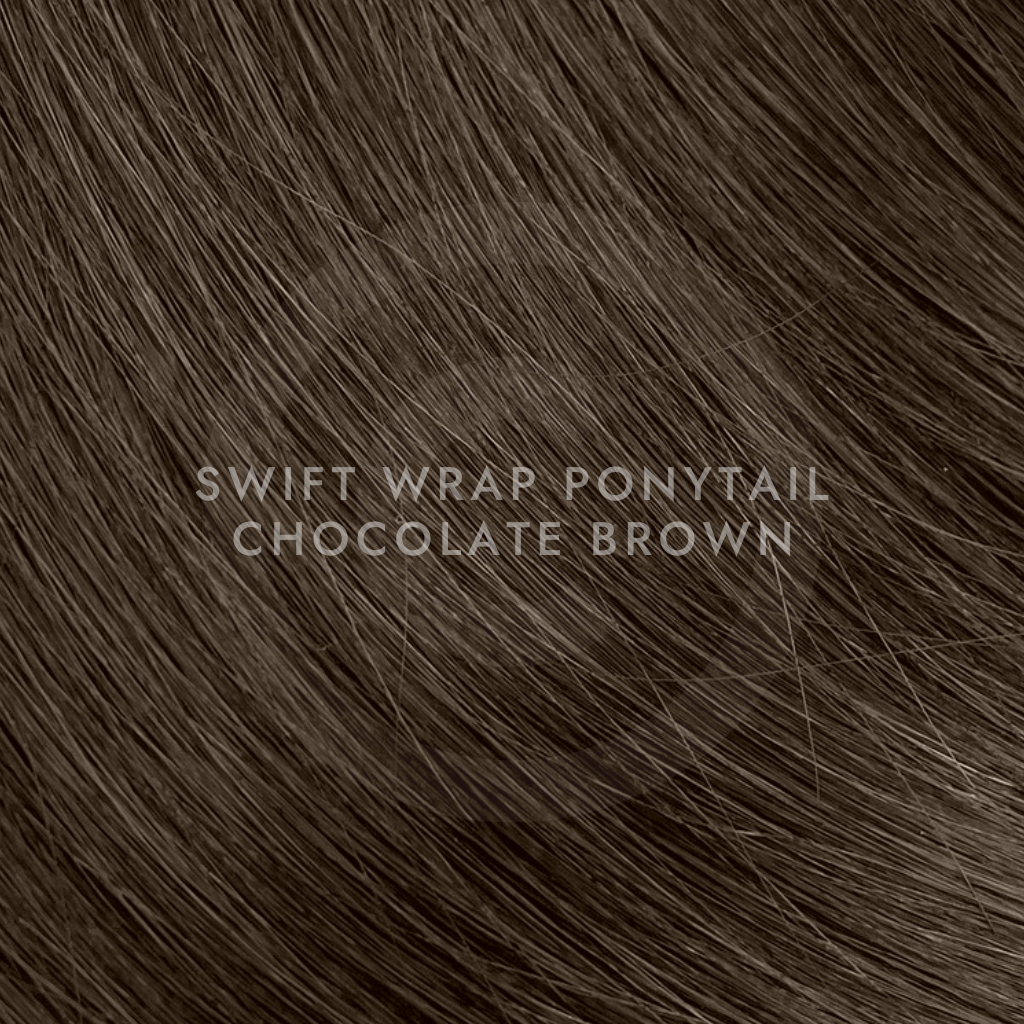 Chocolate Brown - The Flick Ponytail