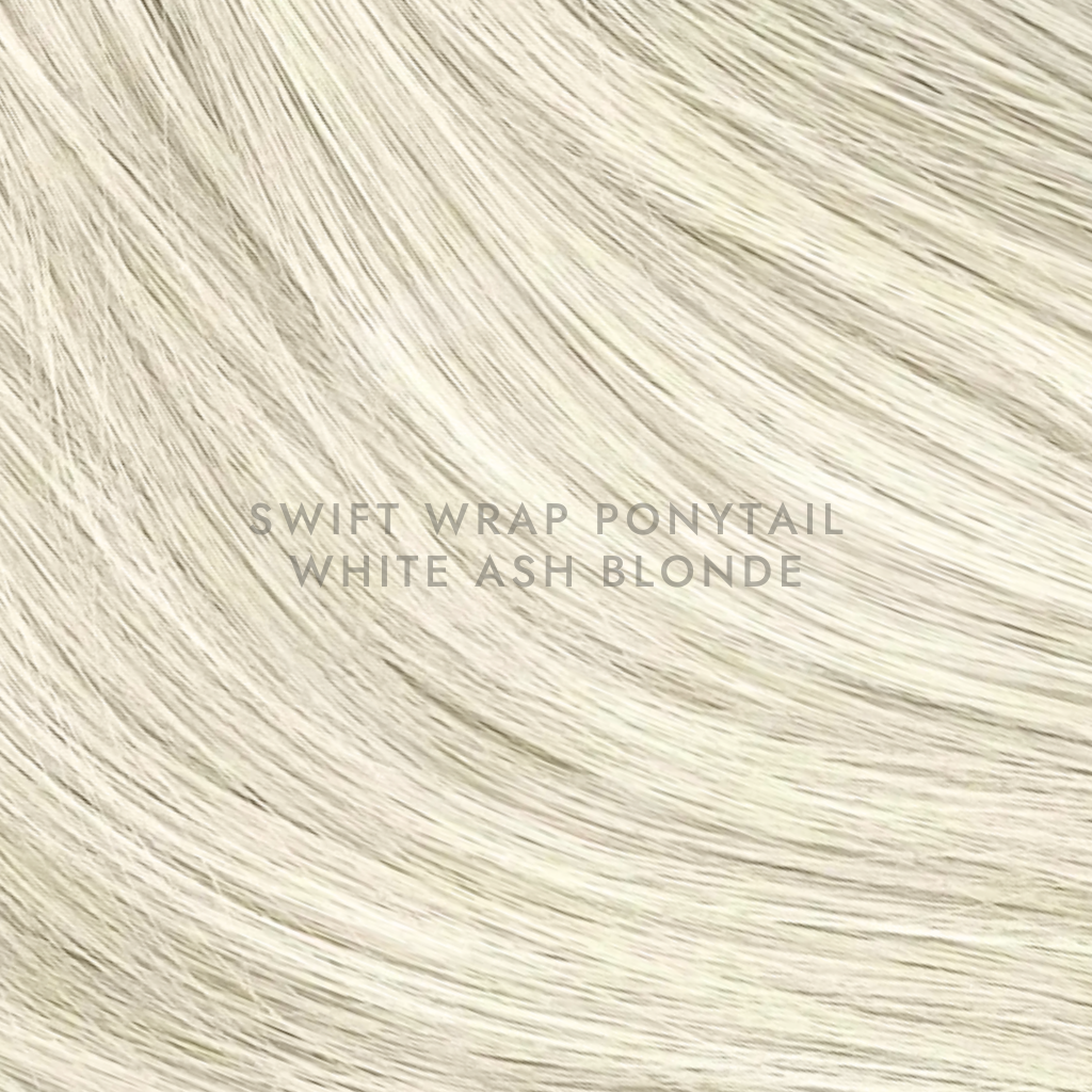 White Ash Blonde - The Flick Ponytail